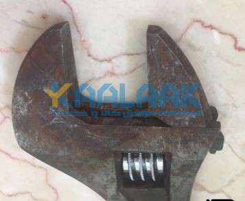 شستشوی آچار فرانسه با دستگاه التراسونیک صنعتی کالاک 